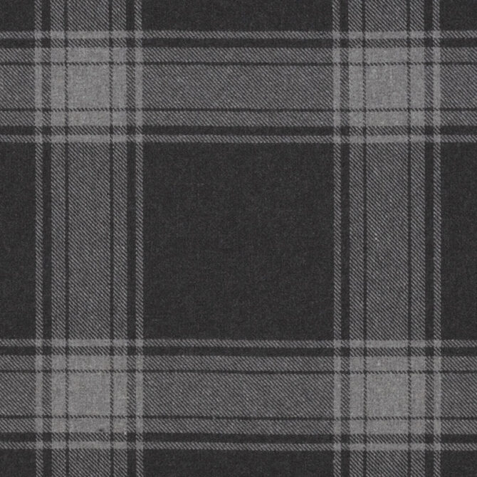 Ralph Lauren Fabric Doublebrook Plaid Charcoal