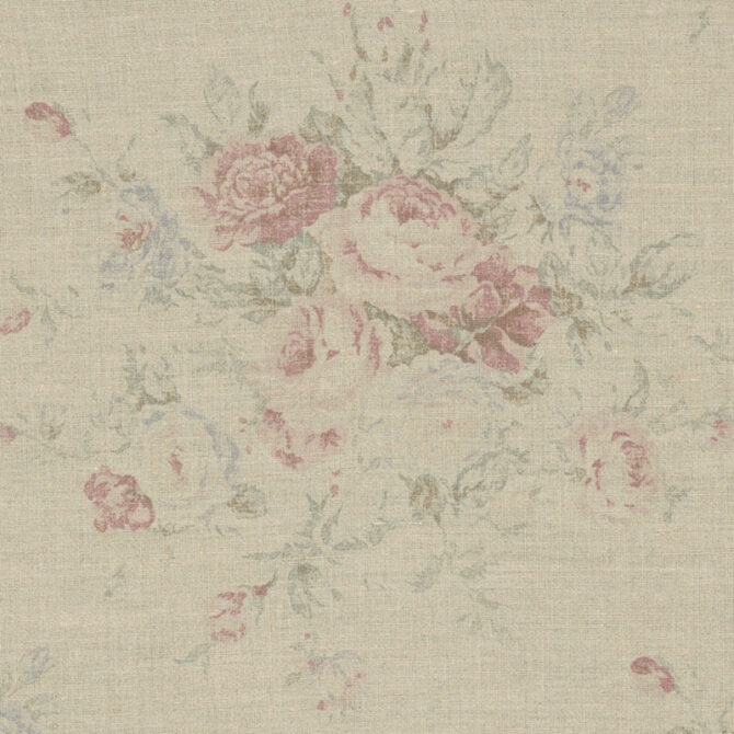 Ralph Lauren Fabric Wainscott Floral Vintage Rose